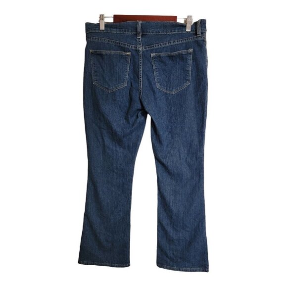 Old Navy Jeans Womens Size 8 Short Blue Denim The Flirt Bootcut Dark Worn Wash - Picture 8 of 10